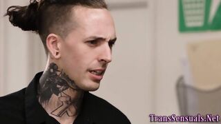 Transgender Babe Sucking Dick