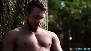 Muscle Gay Flip Flop And Cumshot