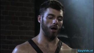 Muscle Gay Anal Sex With Cumshot