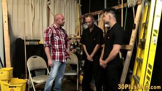 Gay Workman Threesome