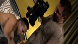 Muscled Jock Cum Drenched