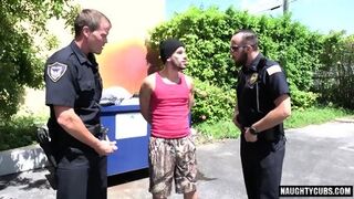 Tattoo Gay Threesome With Facial Cum