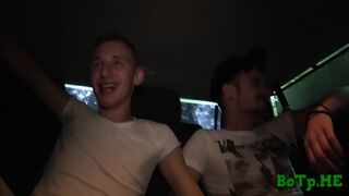 Gays Tease Each Other In A Car