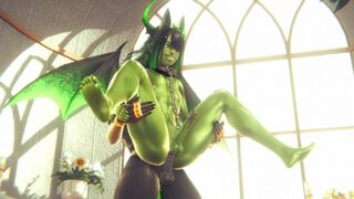 Yaoi Furry Yiff Anubis the Dog and a dragon sex in train