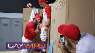 GAYWIRE - Baseball Star Tristan Hunter Gets Confronted Then Fucked By His Coach In The Locker Room