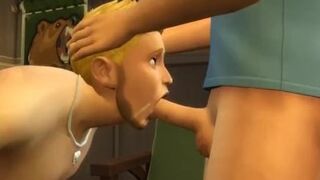 FRAT HOUSE Training a CUM DUMP, College guy fucked - Dirty Talk - Sim 4