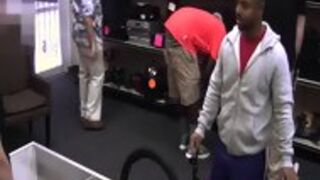 Pawnshop Ebony Amateur Jizzed On
