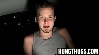 Straight Thugs Have Wild Fun Stroking Cocks Together