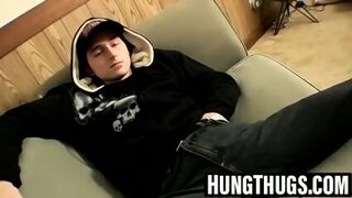 Skinny Slip Tugs His Cock Alone To Completion