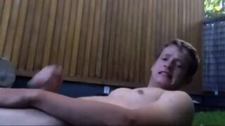 Good Boy Cum In Garden