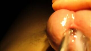 Sounding & Stretching Urethra Before Cumming Hard