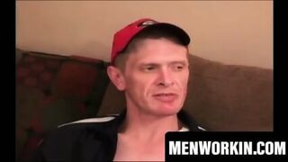 Old Amateur Enjoys Stroking His Cock On The Couch