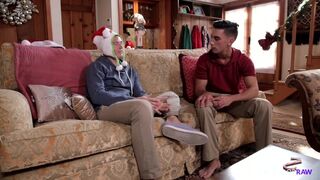 NextDoorRaw Big Raw Cock Up My Boy’s Ass As Early Xmas Gift