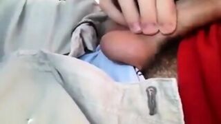 Blowing A Friend In The Car And He Cums In My Mouth
