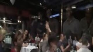 Stripper Cummin On His Face