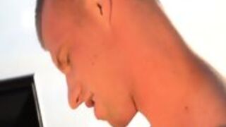 Gay Hunk Jerks And Cums