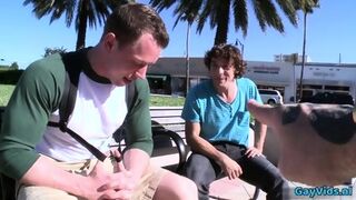 Hot Gay Outdoor With Anal Cumshot