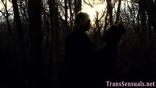 Tgirl Gets Ass Eaten Out
