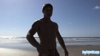 Muscle Gay Rimjob And Cumshot