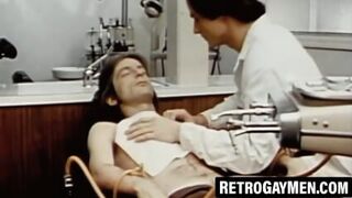 Vintage Stud Strokes And Drills Dildo At The Dentist's Office