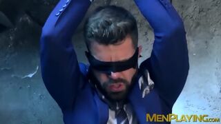 Anal Fucking With A Boss Who Is Tied Up And Blindfolded Too