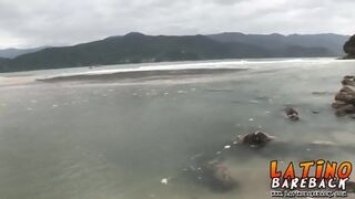 Two Horny Brazilians Enjoying Fucking Bareback On The Beach