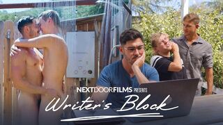 NextDoorFilms - Nice Cocked Writer Dicks Down Bratty Twink Muse -