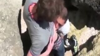 Euro Dude Sucks On Rocks
