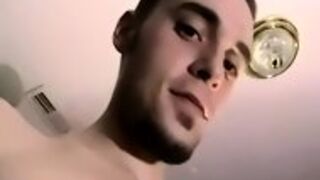 Amateur Stud Jerks Off Before Getting A Blowjob