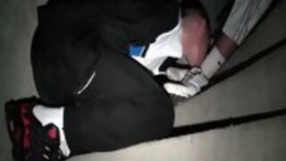 French Dudes Licking Shoe
