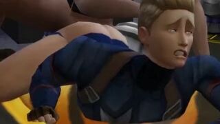 Tony Stark and Captain America FlipFuck Dirty talk - Sims 4