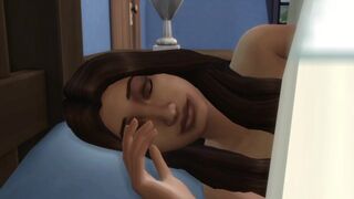 Sharing the room with my stepsister.