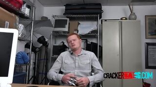 WHITE Ginger Fucked Doggy By His New BOSS