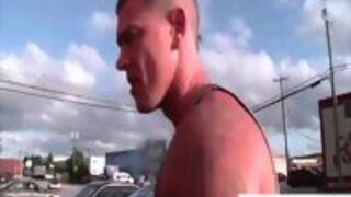 Straight Guy Tricked Into Gloryhole Gay Blowjob