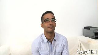 Lubricous Blowjob For Gay Stud