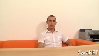 Blowjob For Charming Gay Stud