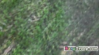 Naughty Soldier Blowing Fat Boner