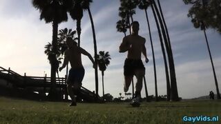 Muscle Gay Anal Sex With Creampie