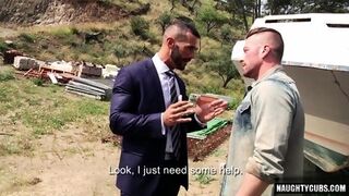Muscle Gay Outdoor With Facial