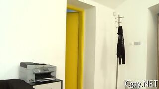 Lubricous Blowjob For Gay Stud
