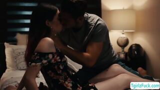 Small Tits Ts Natalie Stone Deepthroat And Rides Her Stepbro