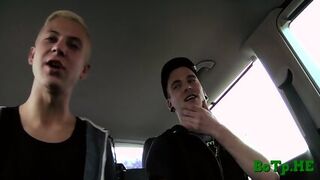 Nasty Car Sex Of Lewd Gay Boys