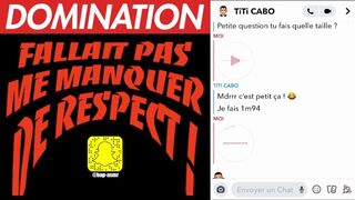 عندما لا تحترمني عاهرة أغضب! المفاجئة المحادثة - الهيمنة الصوتية