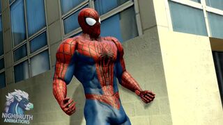 Spidermans Muscle And Cock Growth