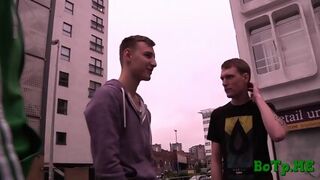 Strong Gays Enjoy Wild Car Sex