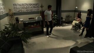 Shemale Threesome Ffm In Tattoo Shop
