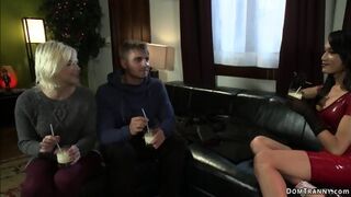 Married Coupe Are Fucked By Shemale