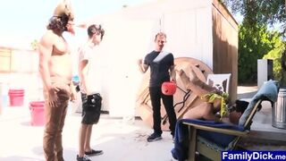 Stepuncle And His Boys Find Their Kinky Neighbor Naked