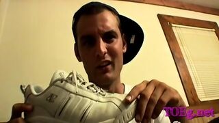 Lad Shows Hot Foot Fetish