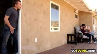 Stud Gets Hard Watching Boyfriend Suck Hunks Big Cock
